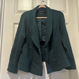 Torrid Suit Jacket Peplum Dark Green size 2